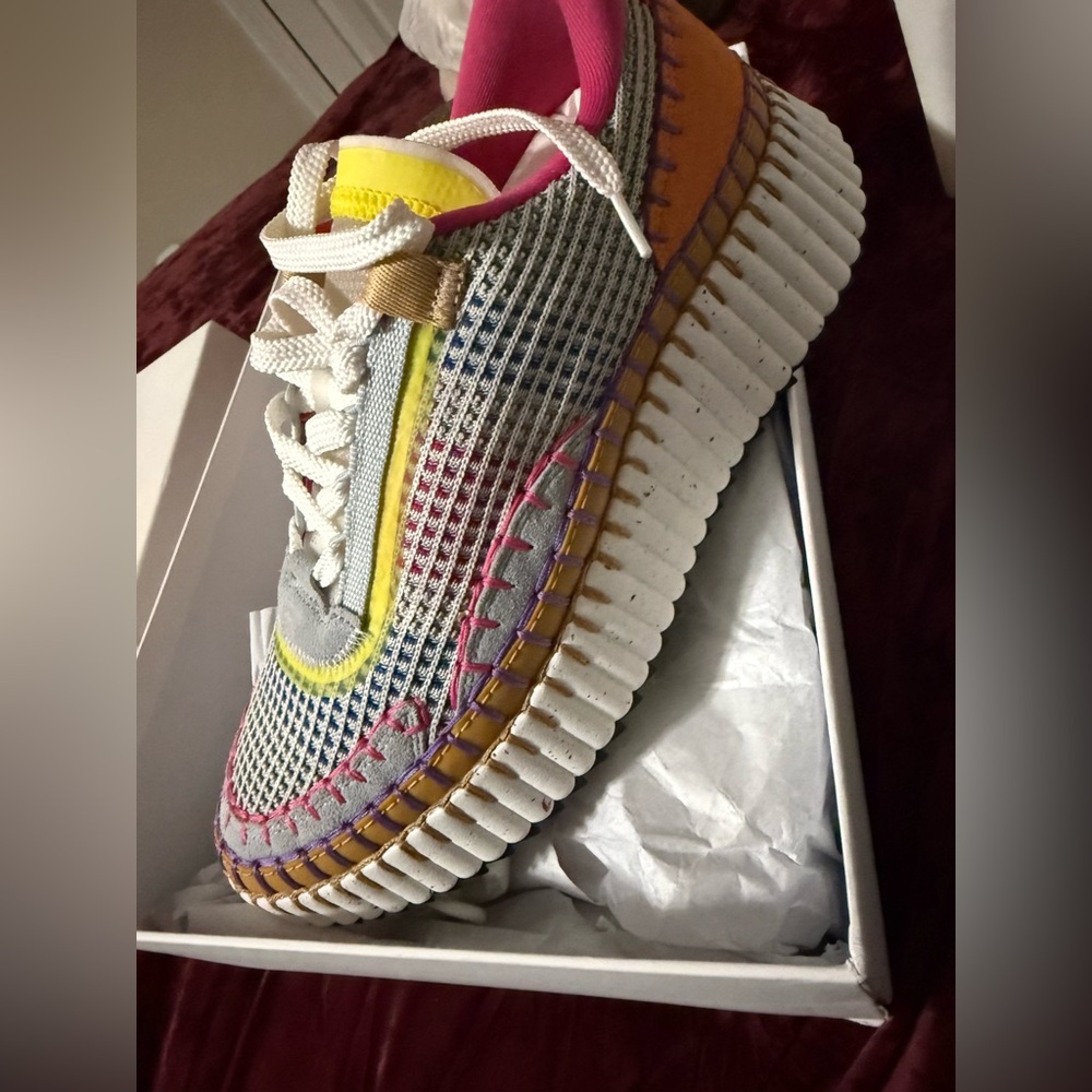 Chloe Multicolor Platform Sneakers